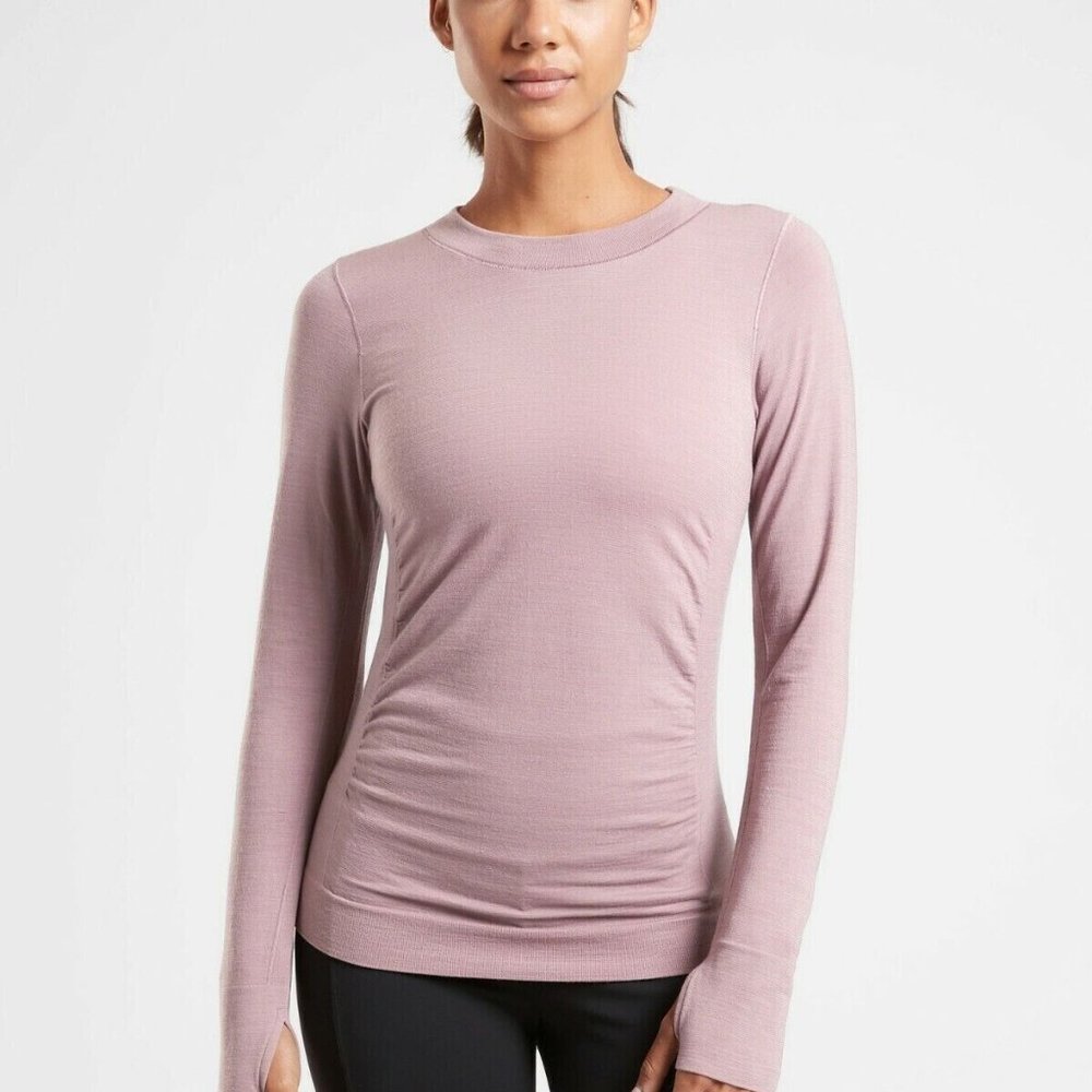 NEW Athleta Foresthill Ascent Top Small Flora Mauve